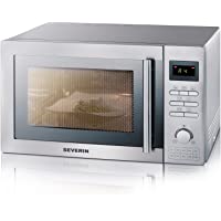 Severin MW 7848 Microondas 3 en 1- con Funciones Convección- Incl. Plato Giratorio (Ø 31-5 cm) y Rejilla Grill- 900 W…
